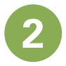 Icon Zahl Grün Zwei