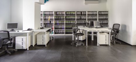 Referenz Objekt Büro Arbeitsplatz Designboden Vinylboden Fliesenoptik