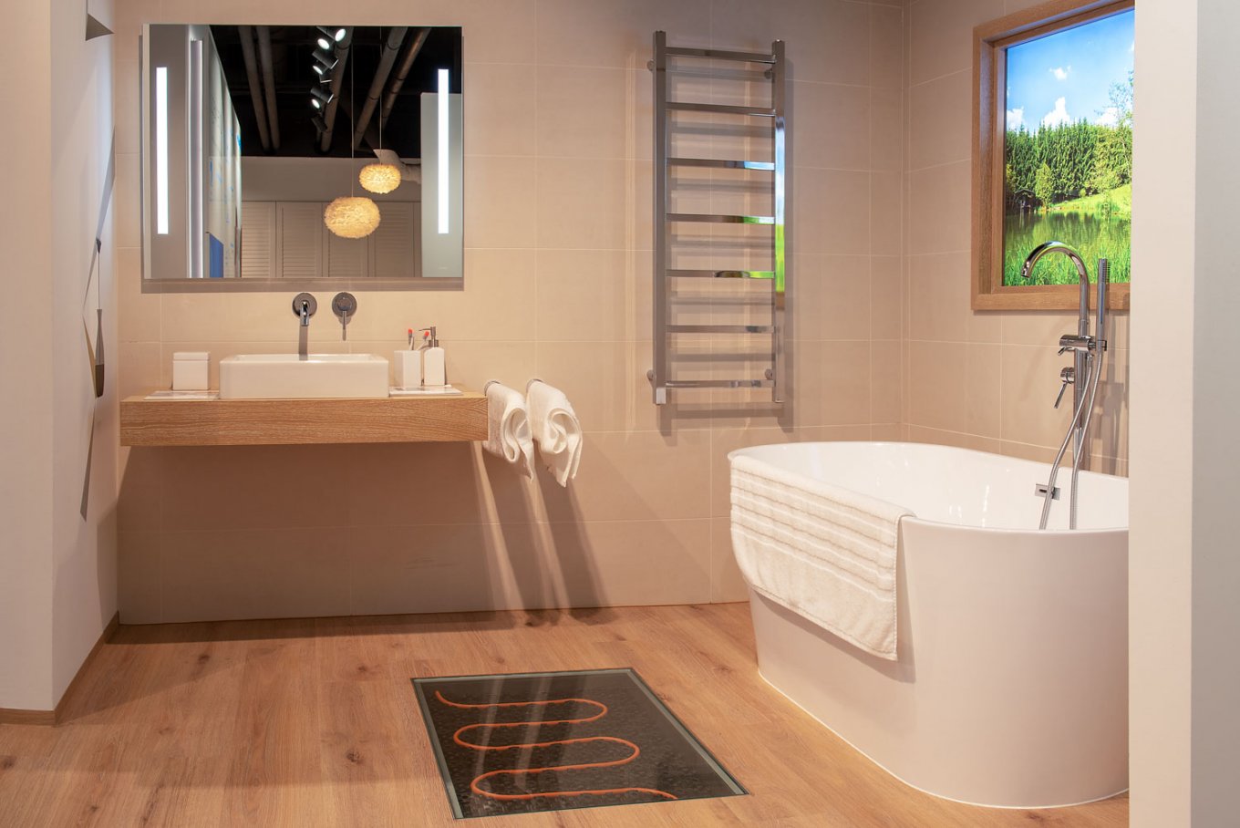W ofercie WINEO są panele do łazienki o podwyższonej odporności na wilgoć.