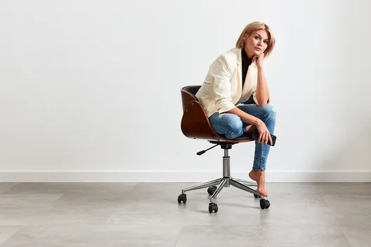 wineo Designboden wineo 600 Designboden Vinylboden Stuhlrollengeeignet Stapaziefähig Schreibtischstuhl Fliesenoptik