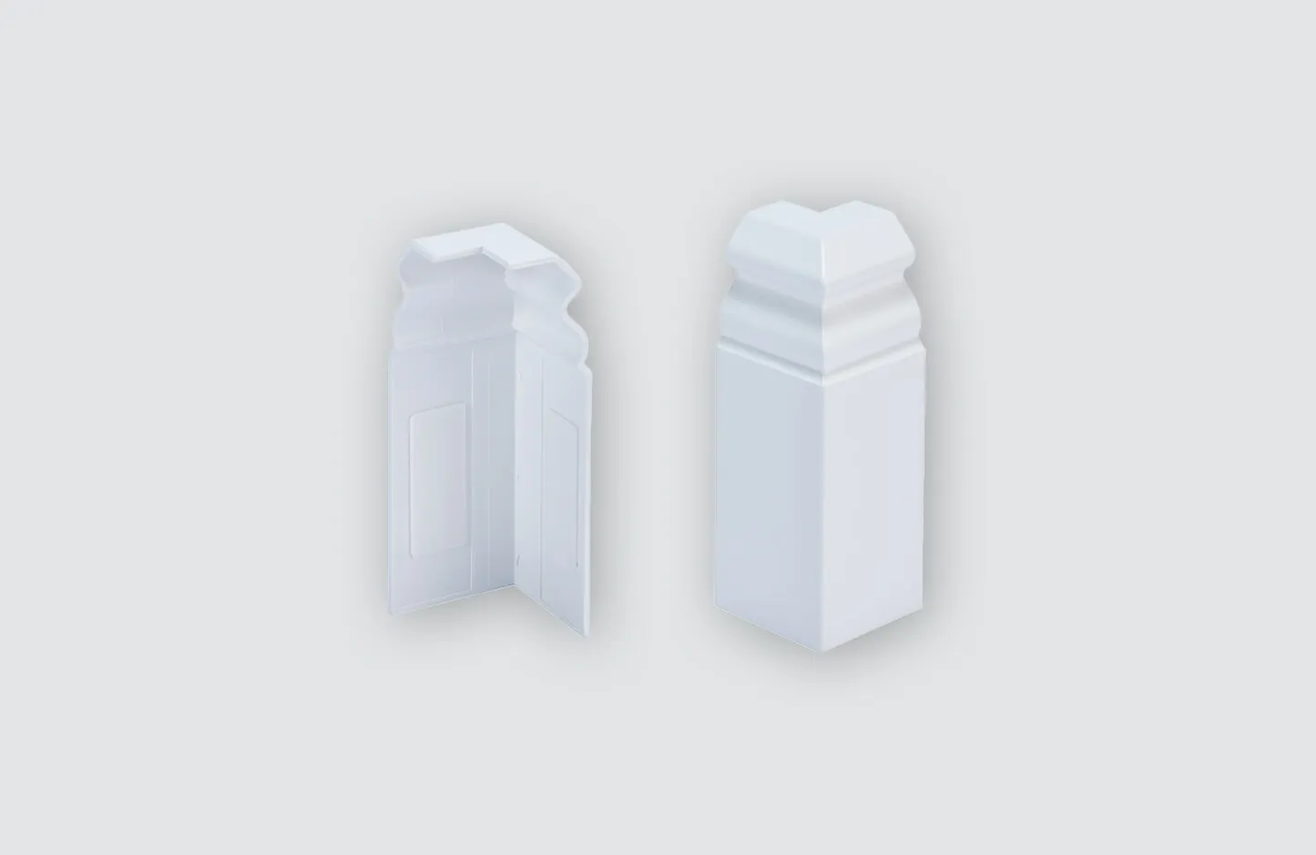 Accessories | External corner 80er Hamburger white | FAE01-80H