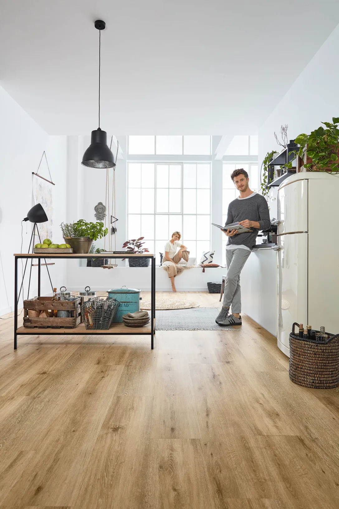 Designboden zum Klicken Rigid #LisbonLoft RLC192W6 Küche Holzoptik Loft Vinylboden