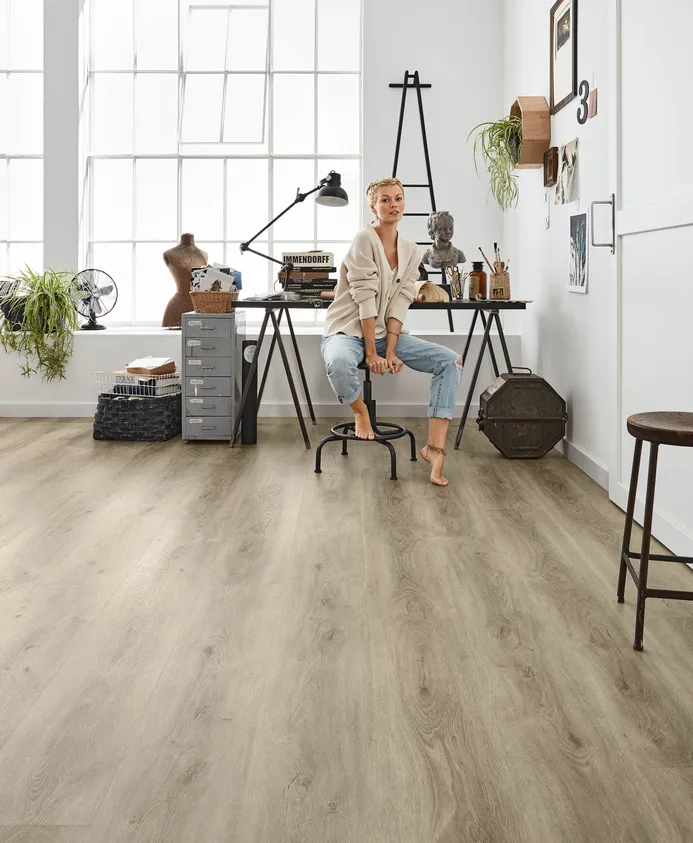 Designboden Rigid #ParisLoft RLC199W6 Büro Arbeitszimmer Vinylboden Holzoptik