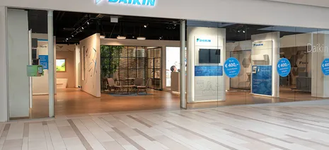 wineo Purline Bioboden Showroom Eingang 
