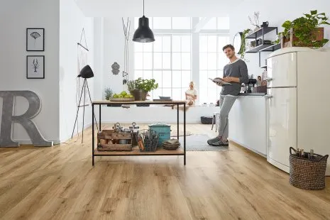Vinylboden Fußboden Küche Holzoptik Loft  #LisbonLoft RLC192W6 wineo 600 Designboden